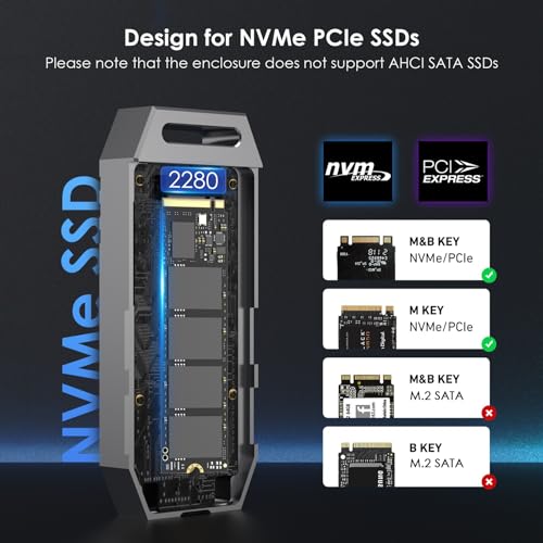 WAVLINK 40Gbps PCIe NVMe SSD Enclosure U41F の商品画像 4