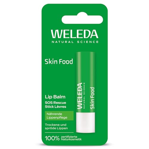 WELEDA Bio Skin Food Lip Balm – Nährend, Reparierend & Vegan für geschmeidige, weiche Lippen (vegan, 4,8g)