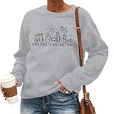 Photo Gallery pairxily felpe da donna con grafica natalizia cristiana religiosa girocollo pullover a maniche lunghe con scritta "a thrill of hope nativity", grigio chiaro, medium Photo Gallery pairxily felpe da donna con grafica natalizia cristiana religiosa girocollo pullover a maniche lunghe con scritta "a thrill of hope nativity", grigio chiaro, medium