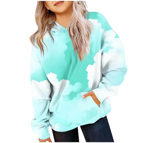 Girls Teen Cute Gradient Color Hoodies Oversized Trendy Preppy Sweatshirts Long Sleeve Tops Fall Hooded With Pockets2