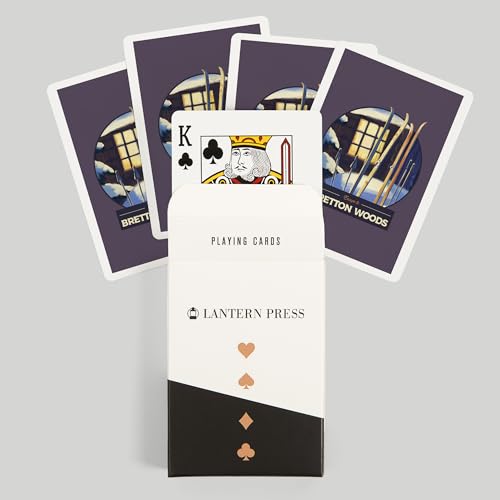 Lantern Press Bretton Woods, cartas póker 52 un miniatura 6