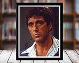 Al Pacino Autograph Replica Print - Scarface - 5x7 Desktop Framed Print - Portrait
