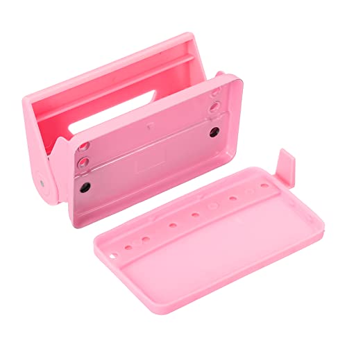 Patikil 1/4" 2 Hole Paper Punch, Metal Hole Puncher 8 Sheet Punch Capacity Adjustable Hole Punch For Office And Home, Pink #TOP4