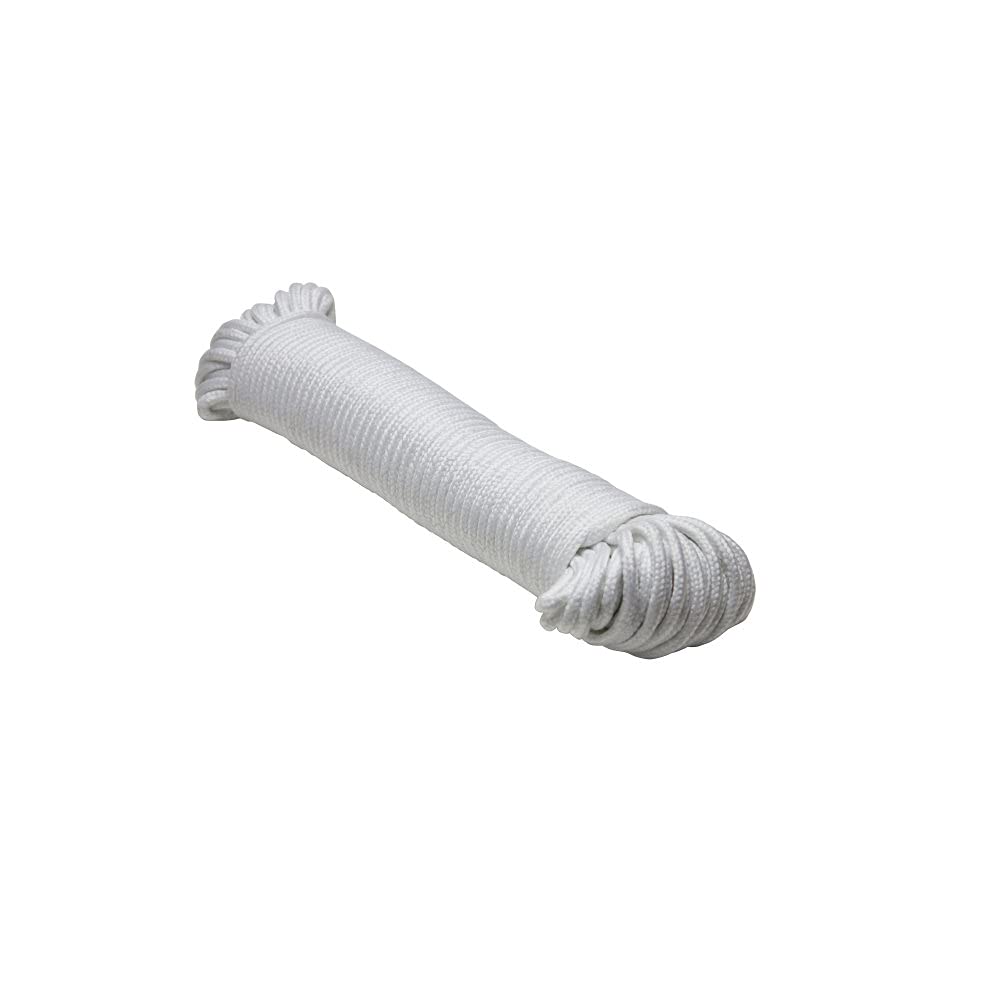 Extreme Max3008.0445 Braided Cotton/Polyester Clothesline-7/32, White, 7/32" x 100'