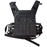 [page_title]-YANODA Jagdwesten Jagd Taktische Weste Militär Molle Plate Carrier Magazine Airsoft Paintball Cs Outdoor Leichte Schutzweste, Schwarz