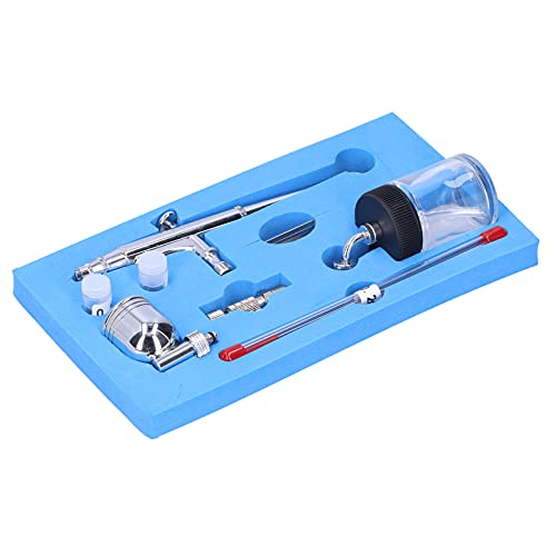 OEBUAFI Juego de Pistola Pulverizadora con Aerógrafo con de Gatillo Ajustable para Pulverización de Precisión, Ideal para Decoración del Hogar e Impresión de Modelos, Ligero y Fácil de Transportar