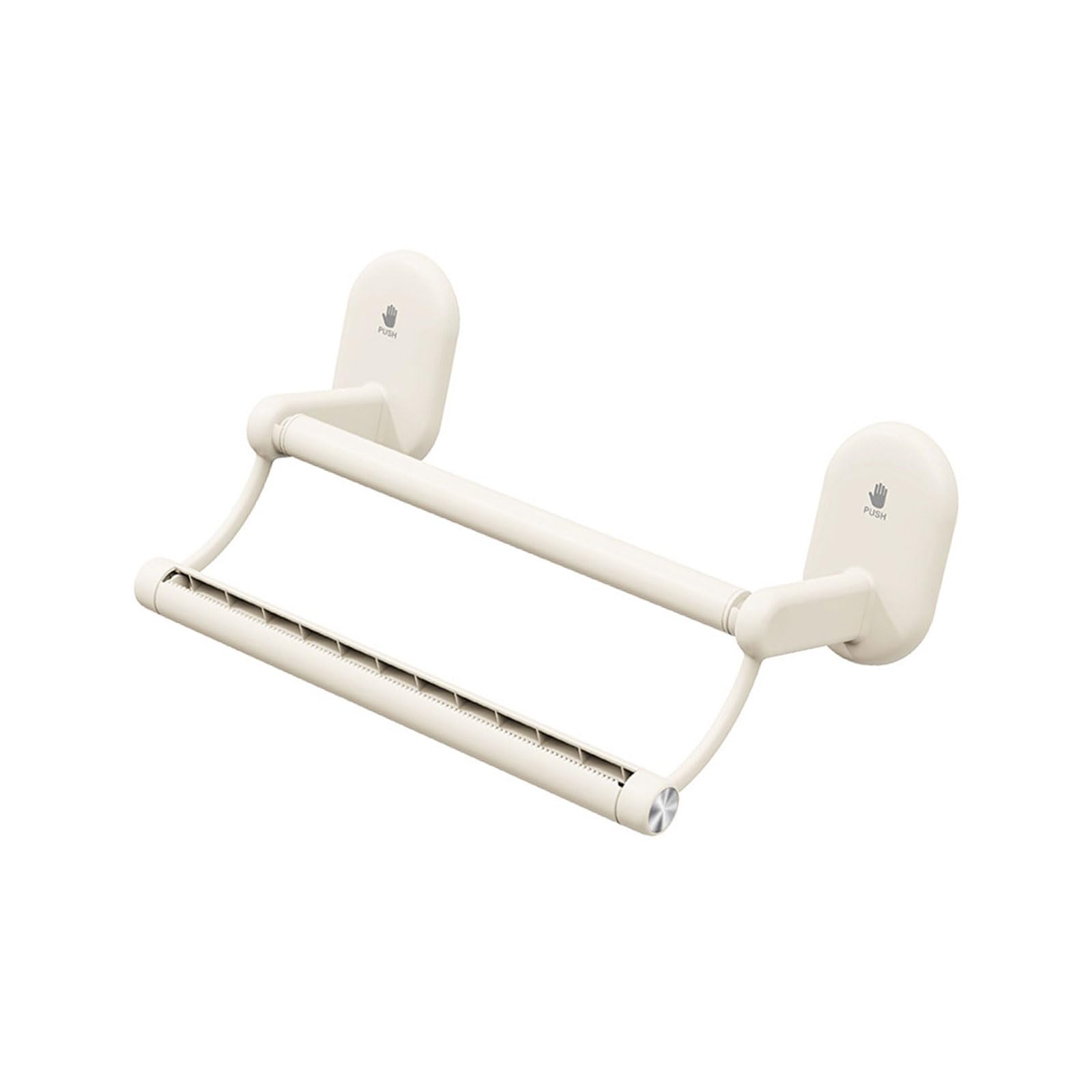 carotoe Kitchen Solution Adhesive Backed Dispenser Rack Holds Paper Towel Wrap Towels Cabinet Mount Space Efficient Hygienic Kitchen Tool Rack