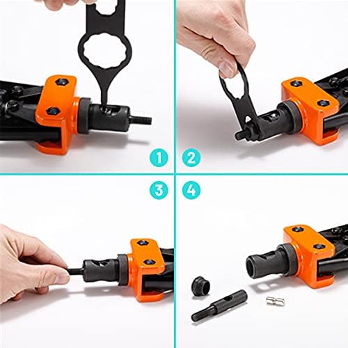 Riveteuse manuelle de precision HARDELL outillage robuste avec 150 inserts filetes M3 a M10