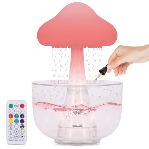 Rain Cloud Mushroom Cool Mist Humidifier & Diffuser - 7-Color