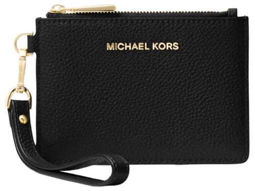 Michael Kors Bolsa pequena para moedas Mercer, Ferragens douradas/pretas, One Size, Bolsa pequena para moedas Jet Set