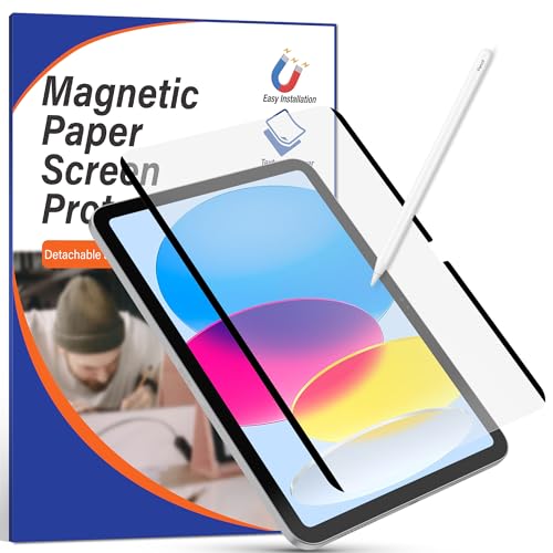 iPad 11世代 A16 2025/10 世代 (10.9インチ) 2022専用ペーパーライクフィルム着脱式、マットPETフィルム iPad 11/10 世代 用、紙のような書き心地と描き心地、反射防止および傷防止、取り外し可能で再利用可能