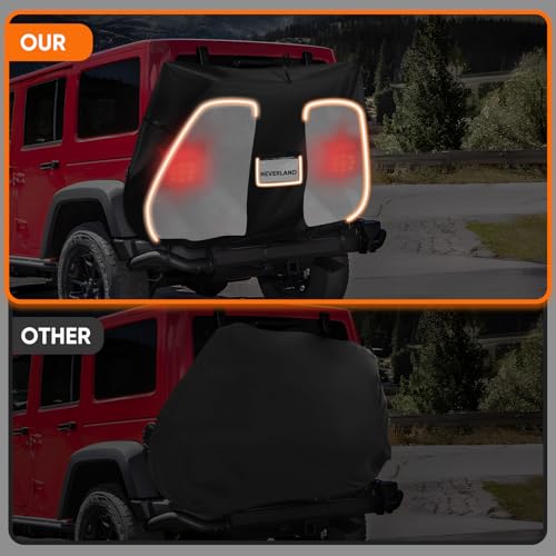 NEVERLAND Bike Cover for Transport 1 Bike Waterproof Visible Tail Lights - image 6