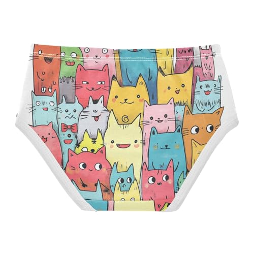 GuoChe Cotton Panties 1-piecing Hip Design Panties Breathable Underwear for Toddler Girls in Sizes 2T-8Y2