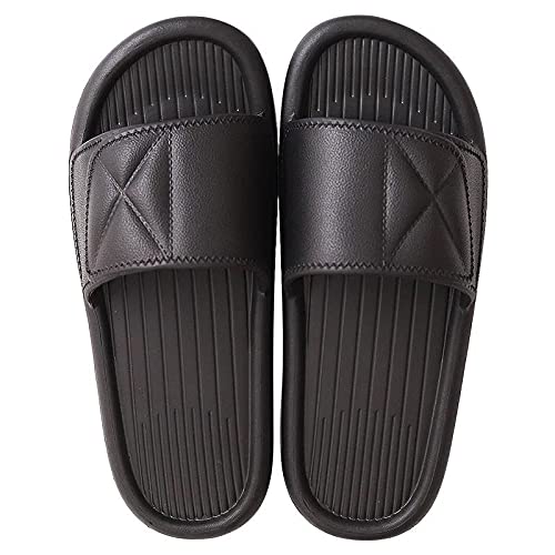 ANEZKA Slippers For Men Women Flip Flops Chappals Slides Sandals Stylish Sleeper Man Sliders Footwear Flats Girls Ladies Clogs Bathroom Daily Use Chapal Hawai Black- 8-9 UK (B0B7GKK3VM) Amazon Price History, Amazon Price Tracker