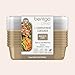 Bentgo Prep - 20-Piece 1-Compartment Reusable Meal Prep Containers with Lids, PFAS & BPA Free Materials, Durable, Microwave, Freezer, & Dishwasher Safe To Go Food Storage (Gold)