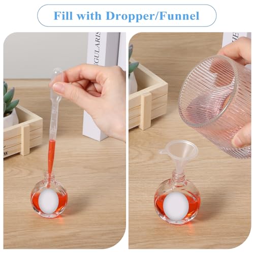 8 Pcs Perfume Refill Tools Clear Syringe Perfume Transfer Set, Perfume Funnel Syringe Extractor Dispenser Tool for Liquid Fragrance Sample Essential Oils, Travel Use or Watering Feeding3