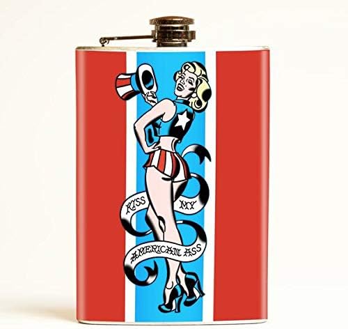 Mitch O'Connell Kiss My American A$$ Flask