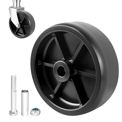 6 Trailer Jack Wheel Replacement Heavy Duty Trailer Tongue Jack Wheel with Load Capacity of 1200 Lbs Universal Wheels for Trailers Jacks Car Accessories for Trailers/RV/Hitch