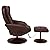 BCP Leather Massage Recliner and Ottoman Furniture Set W/ Double Padding, Remote- Black by 
