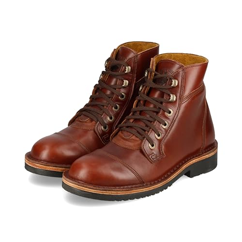 JIM GREEN Numzaan Frog Sole Boots Lace-Up Water Resistant Full Grain Leather Work or Hiking Boot