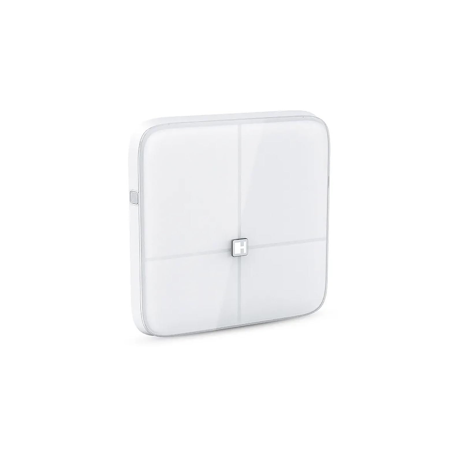HAMMER Körperanalysewaage Body Screen TX in weiß - Körperwaage mit 43 Gesundheitsdaten, Körperfettwaage mit 8 Sensoren, Innovative, segmentale Körperanalyse, Waage mit App und Bluetooth