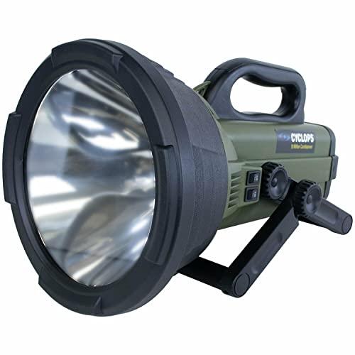 Cyclops Colossus 18 Million Candlepower 12V Handheld Halogen Rechargeable Spotlight With Ac/Dc Charger Or 12V Dc Car Plug Adapter #TOP1