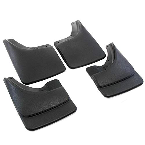 Red Hound Auto Heavy Duty Molded Mud Flaps Compatible With Dodge Ram (2002-2008 1500 & 2003-2009 2500 3500) Mud Flaps Guards Splash - For Trucks Without Fender Flares - Front & Rear 4Pc Set #TOP1