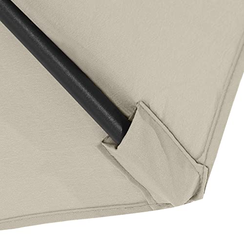 Image of MASTERCANOPY Patio Umbrella 7.5 ft Replacement Canopy for 6 Ribs-Creamy White Canopy Only