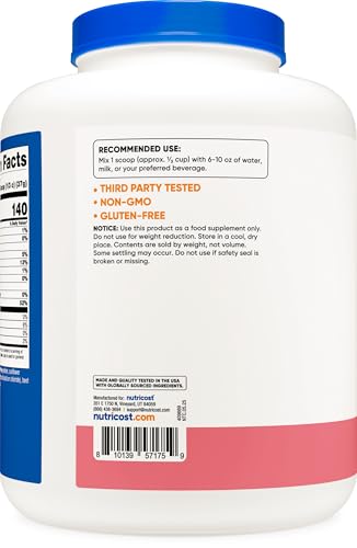 Image of Nutricost Whey Protein Isolate (Strawberry Milkshake) 5LBS