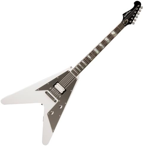 Amazon.com: Washburn PSV2000 Paul Stanley Firma Blanco Flying V Guitarra  Eléctrica : Instrumentos Musicales