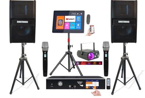 Singtronic 2500W Complete Karaoke System – 50,000 Preloaded Songs + Unlimited YouTube | Select
