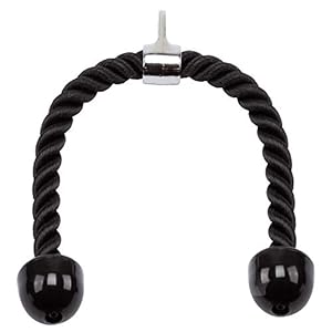 GSE Heavy Duty Dual Grip Tricep Rope, Pull Down Cable Machine Attachment, Strength Training Exercise Equipment for Home…