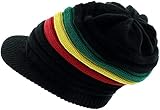 CRAZY LIZARD Rasta Hat for Dreadlocks. Black Dreadlock Accessories, Caribbean Style Slouch Beanie, Reggae Gifts for Men and Women for Short dreadz - Suitable for Medium to Large Size Dreads - Image 7