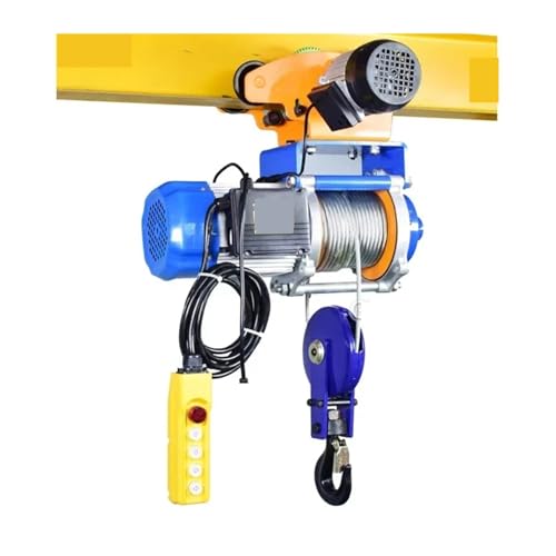 Grúa Elevadora Eléctrica Portátil De 1,5T/1,2T Con Cabrestante For Techo Garaje, Control Remoto Cable/inalámbrico For Coches, Garajes Y Barcos para elevación y remolque(1.2 Tx20M)