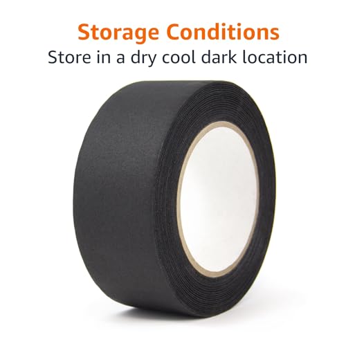 Amazon Basics No Residue, Non-Reflective Gaffers Tape for Photography, 2 inch x 90 feet, Black by Amazon Basics - Used condition - Image 2