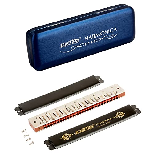 Harmonica Tremolo harmonica 24 orifices orgue ABS peigne cuivres roseau harpe instrument Key C East top t2406k… - Les Beatles, Paul McCartney, John Lennon, RIngo Starr, George Harrison Harmonica Tremolo harmonica 24 orifices orgue ABS peigne cuivres roseau harpe instrument Key C East top t2406k… – Image 7