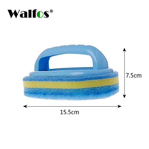 HATCHMATIC Walfos - Cepillo de baño con Esponja mágica para Limpieza de Azulejos de Cocina, Color Azul