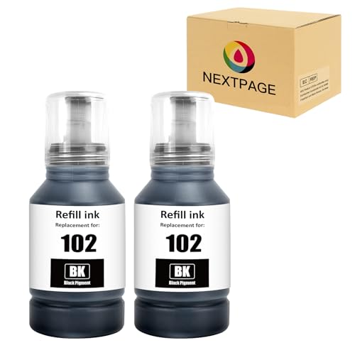 Tinta compatible botellas de recarga 102 juego de tintas para ET-2700 ET-2850 ET-3750 ET-4850