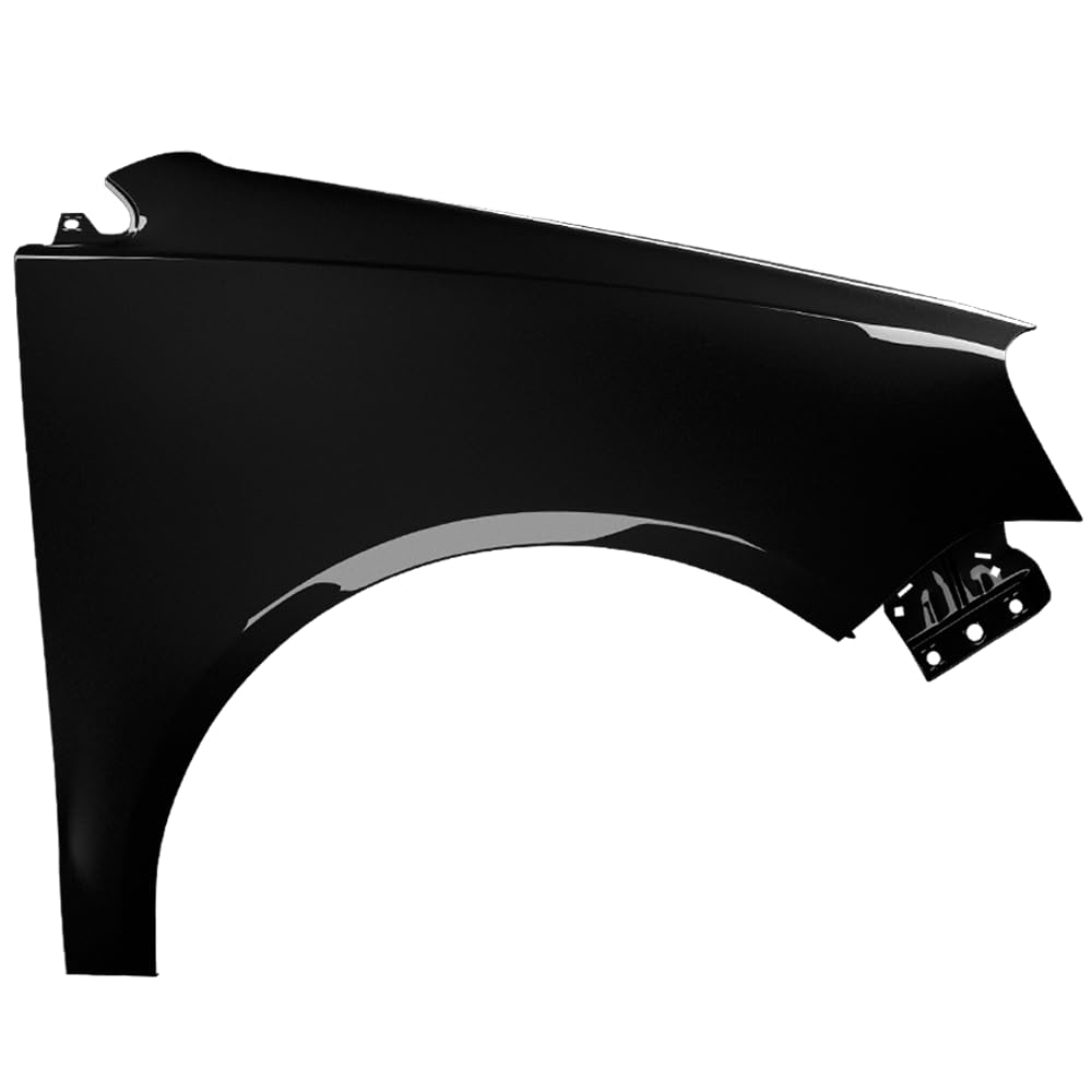 BLU Kotflügel Passend für Volkswagen Polo 9N3 IV 4 LIFT LC9Z Rechts Schwarz | 2005-2009 | Vorderseite Vorne | Lackiert | Einbaufertig