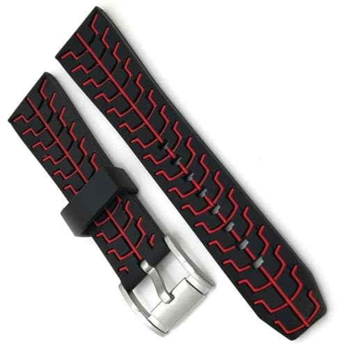 Bracelet de sport bicolore en silicone étanche pour montre connectée