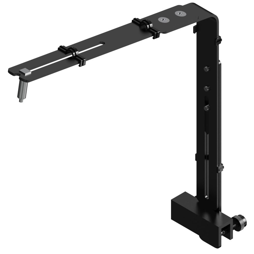 Fish Tank Light Holder, Aluminum Alloy Aquarium Light Mount Height Adjustable Fish Tank Lamp Mounting Bracket for Aquarium Glass Up to 0.78in Thick