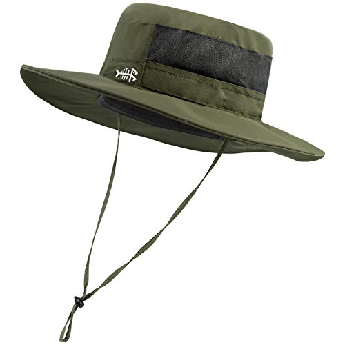 Image of BASSDASH UPF 50+ Sun Fishing Hat Water Resistant with Detachable Neck Flap