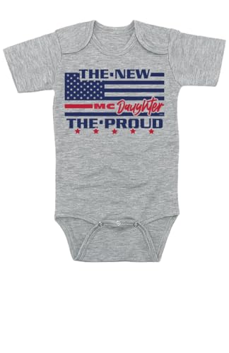 Image of TeeNow - The New The Proud - USA Military MC Inspired Baby Infant Bodysuit - Boy/Girl