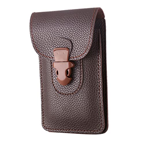 Mikinona 1Pc Vintage Waist Bag Coffee Multi Functional Fanny Pack for Men Capacity Storage Pack for Outdoor Activities Hiking Running and Daily Use