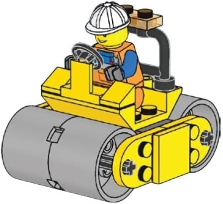 Lego City Worker with Road Roller Foil Pack