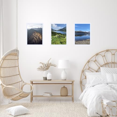 Image of JCJMY 15x21.25 Puzzles Frame White, Wall Hanging 15 x 21.25 Picture Frame for 15 by 21.25 Poster Photo Canvas Picture Puzzles with Shatter Resistant Plexiglass, White