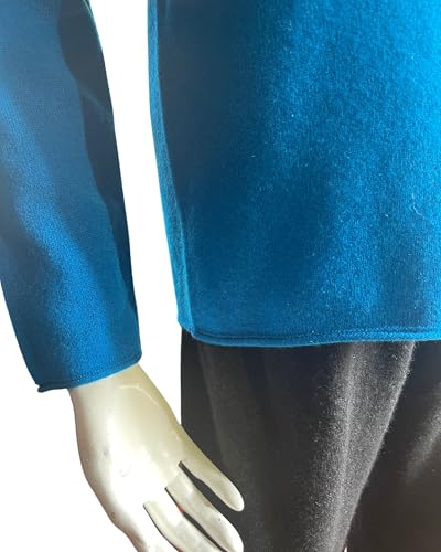 Image of Women's 100% Cashmere Long Sleeve Crew Neck Sweater. Comfort, Luxury, and Soft Silky Texture - Essential Classic Pullover