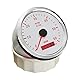 KUS Drehzahlmesser Drehzahlmesser mit Betriebsstundenzähler 6000RPM 85 mm 12V/24V mit Hintergrundbeleuchtung (weiß)