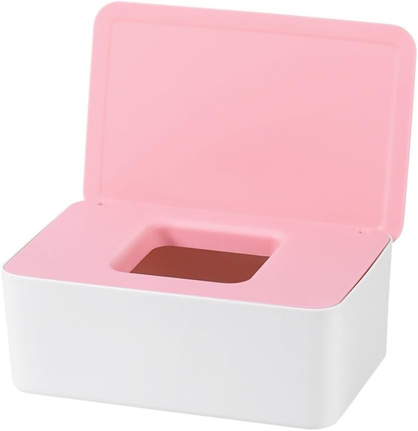 Household Tissue Box Living Room Wipes Sealed Extractor Mask Storage Desktop Paper with Lid(OneColor)