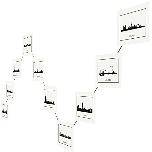 LeTOMA - Fotoseil mit kraftvollen Neodym Magneten kann in vielen Form-Varianten aufgehängt Werden - 300 cm hochwertiges Stahlseil - 30 ultrastarke Magnete - Einfache und schnelle Befestigung Cover
